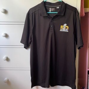 CBUK mens Super Bowl 50 mens polo size XL